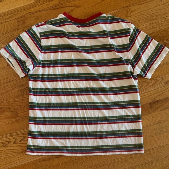 Guess Multicolor Striped Tee with Red Trim - Large - Picture 5 of 10